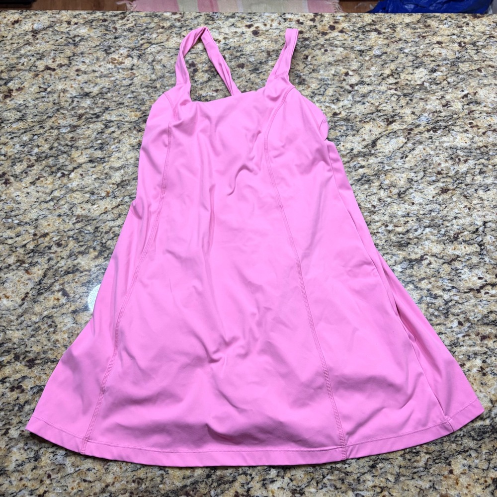 Avia Womens Athletic Dress with Built in Shorts Ash Rose Pink Small 4-6 Active